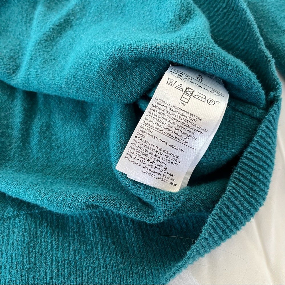GAP Teal Button-Front Cardigan - Picture 5 of 5